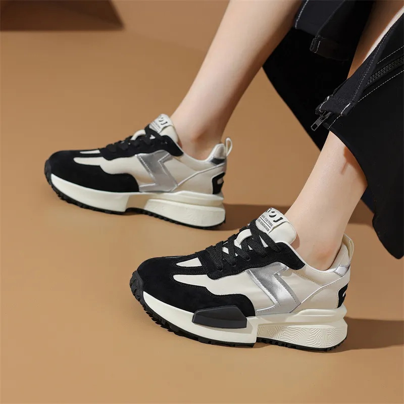 JOSINY Running Shoes Women's Low Top Beige Pink/Beige Black-11