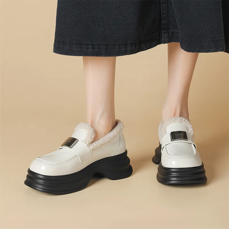 JOSINY Loafers 6CM Women's Ecru-2
