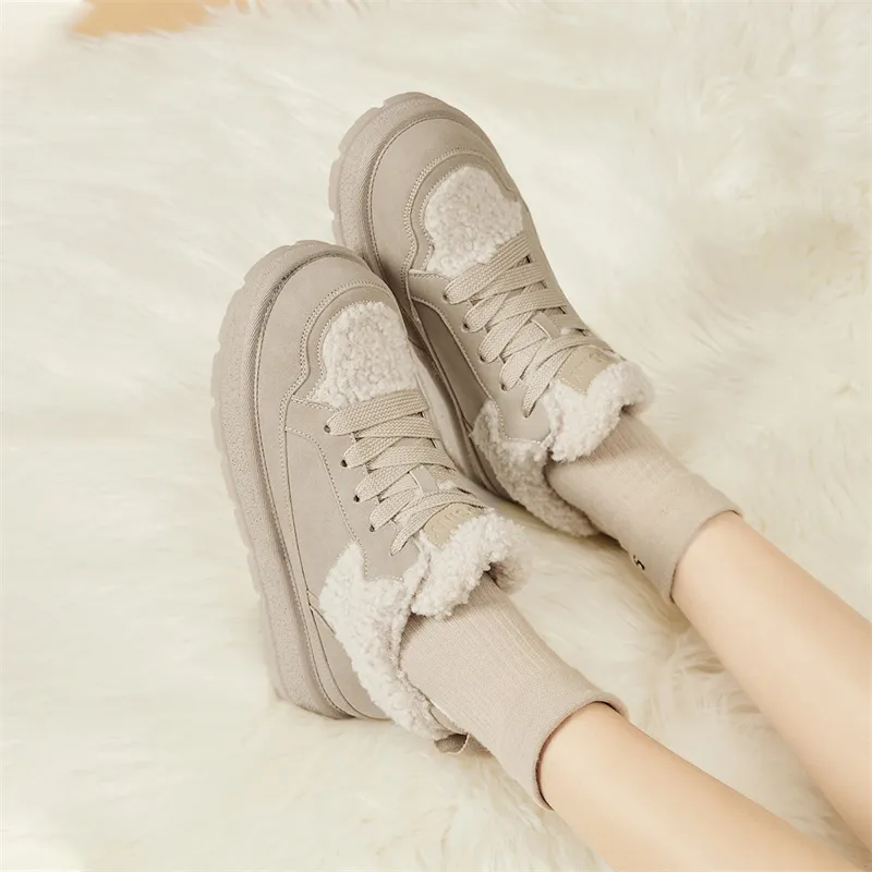 JOSINY Warm Ankle-Length Snow Boots Women's-7
