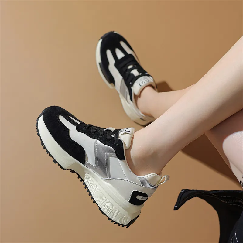 JOSINY Running Shoes Women's Low Top Beige Pink/Beige Black-9