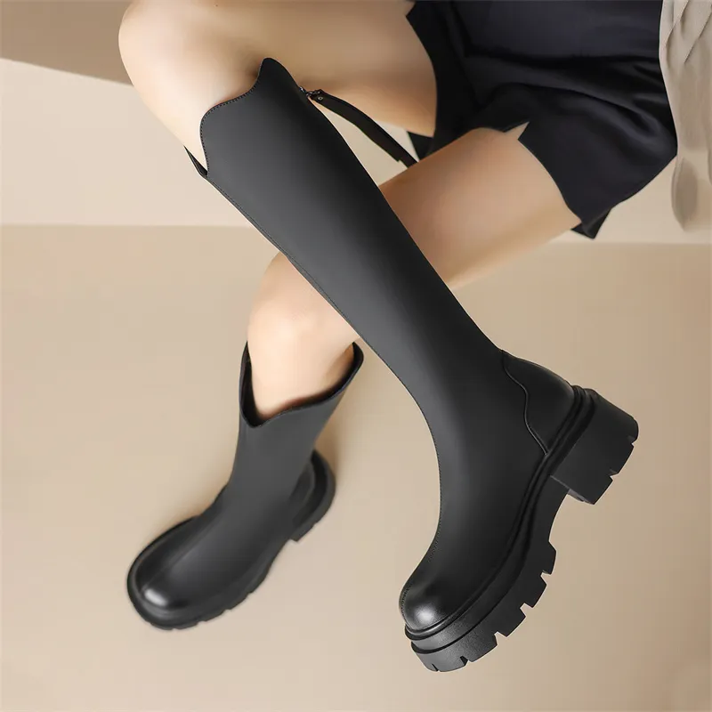 JOSINY Knee high Boots Women's Black/Brown-6