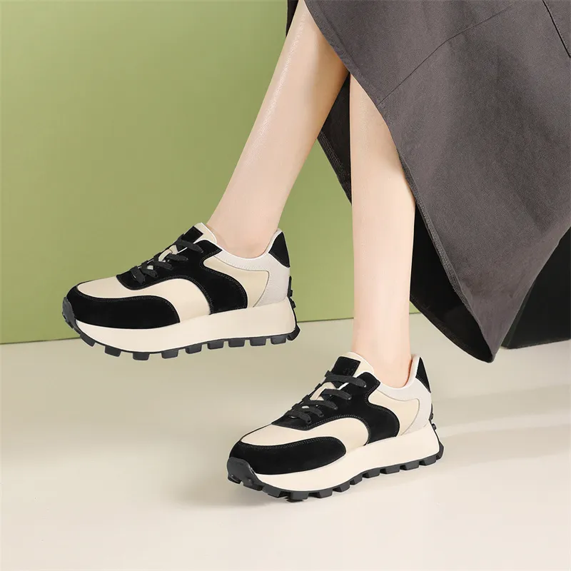 JOSINY Casual Shoes Women's Low Top Black/Khaki-3