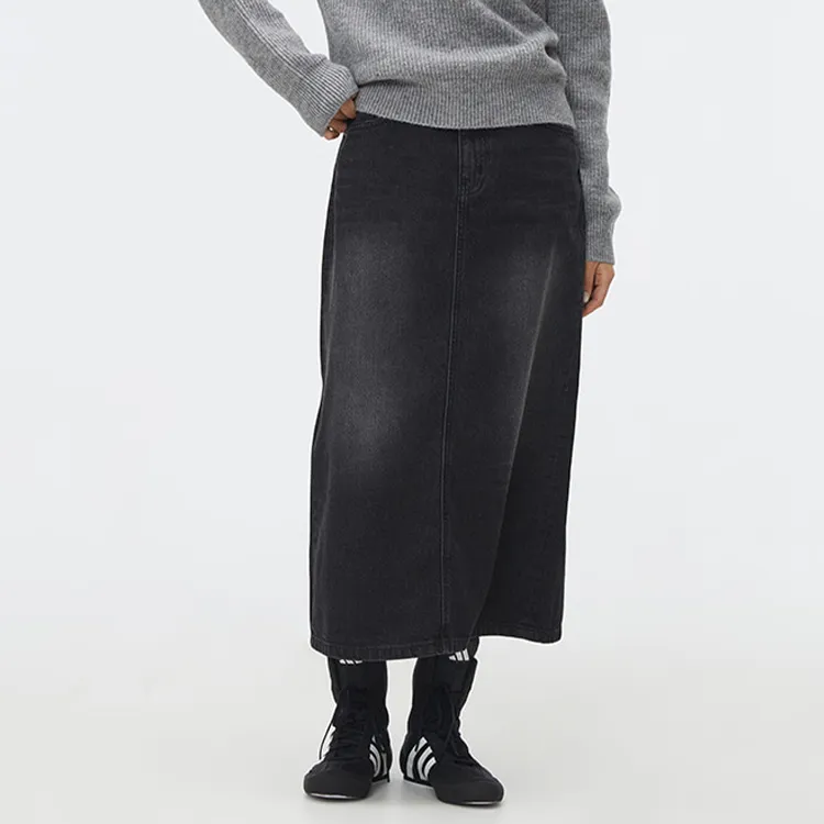 SPAO Denim Long Skirts Women's-2