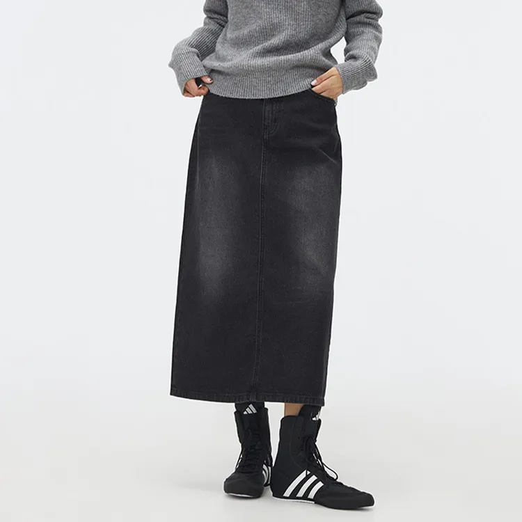 SPAO Denim Long Skirts Women's-3