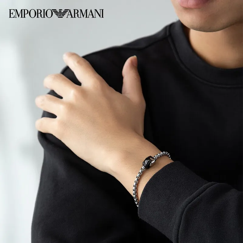 EMPORIO ARMANI INTERLOCKI Bracelets Men-2