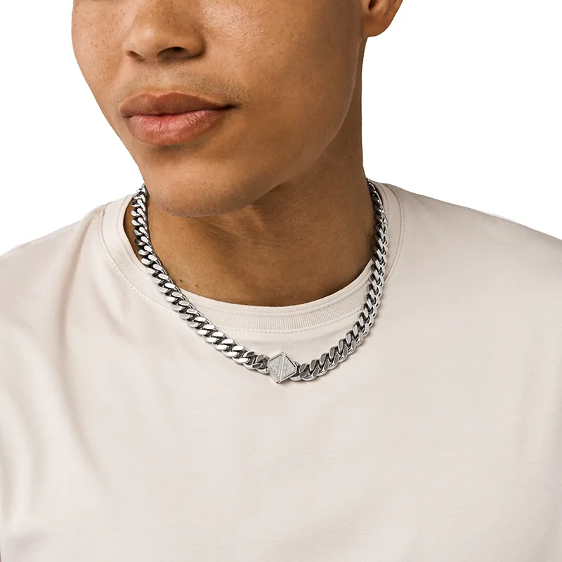 EMPORIO ARMANI Stainless Steel Chain Necklace-2