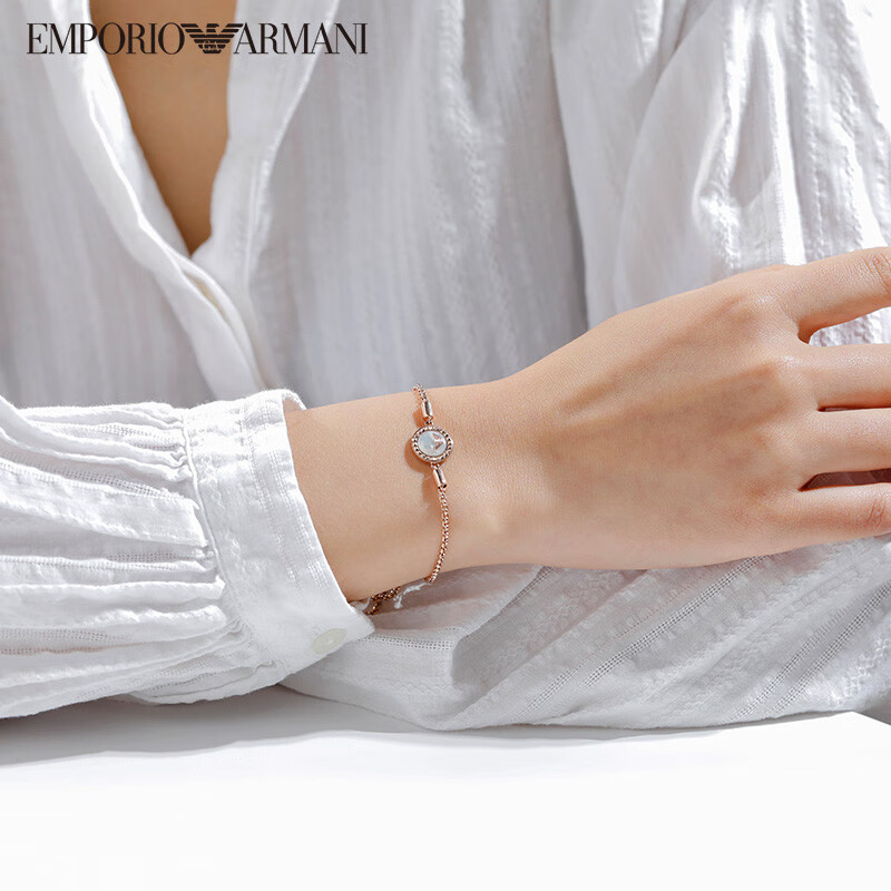 EMPORIO ARMANI Stainless Steel Bracelets Women's Rose Gold