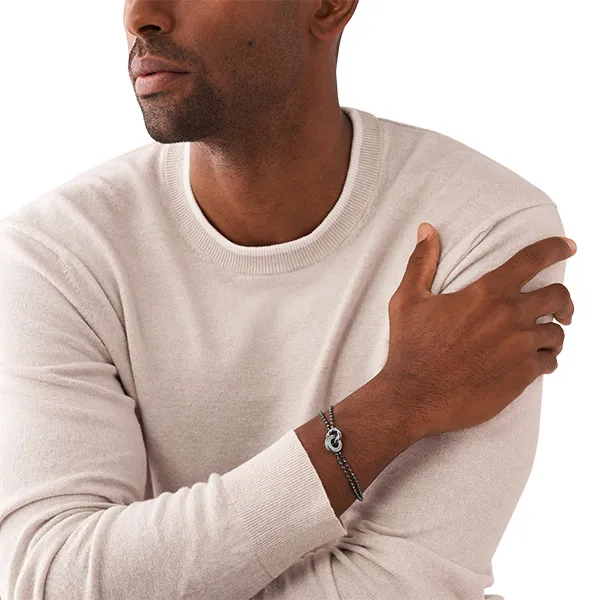 EMPORIO ARMANI Tanabata Limited Series Stainless Steel Bracelets Men's Silver-2