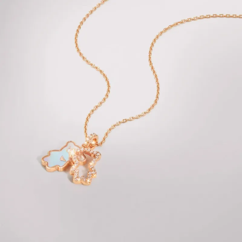 EMPORIO ARMANI Brass Mother of pearl Necklaces Women's-4