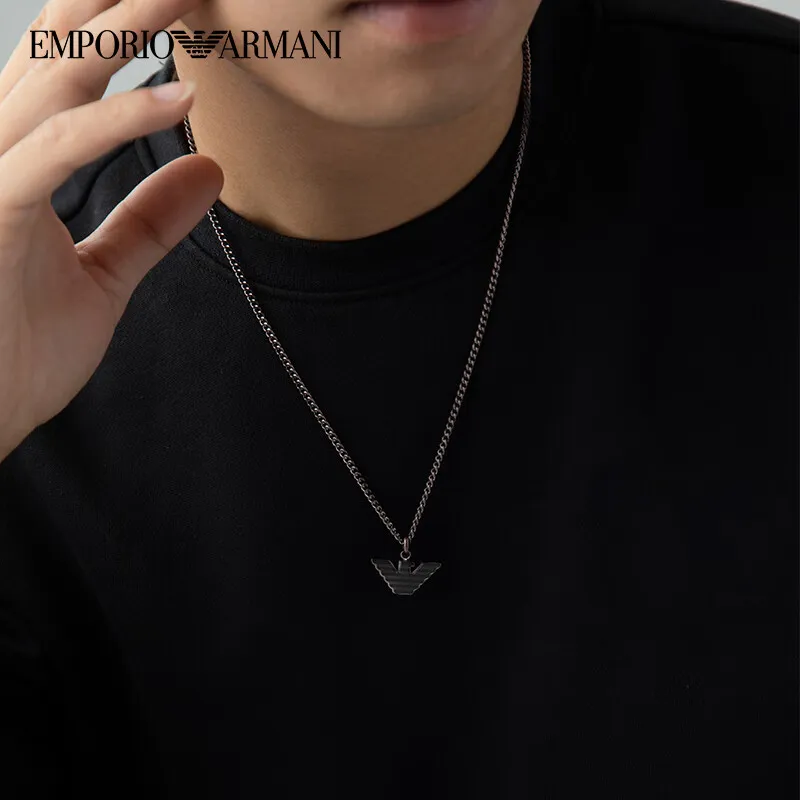 EMPORIO ARMANI Stainless Steel Necklaces Men's-2