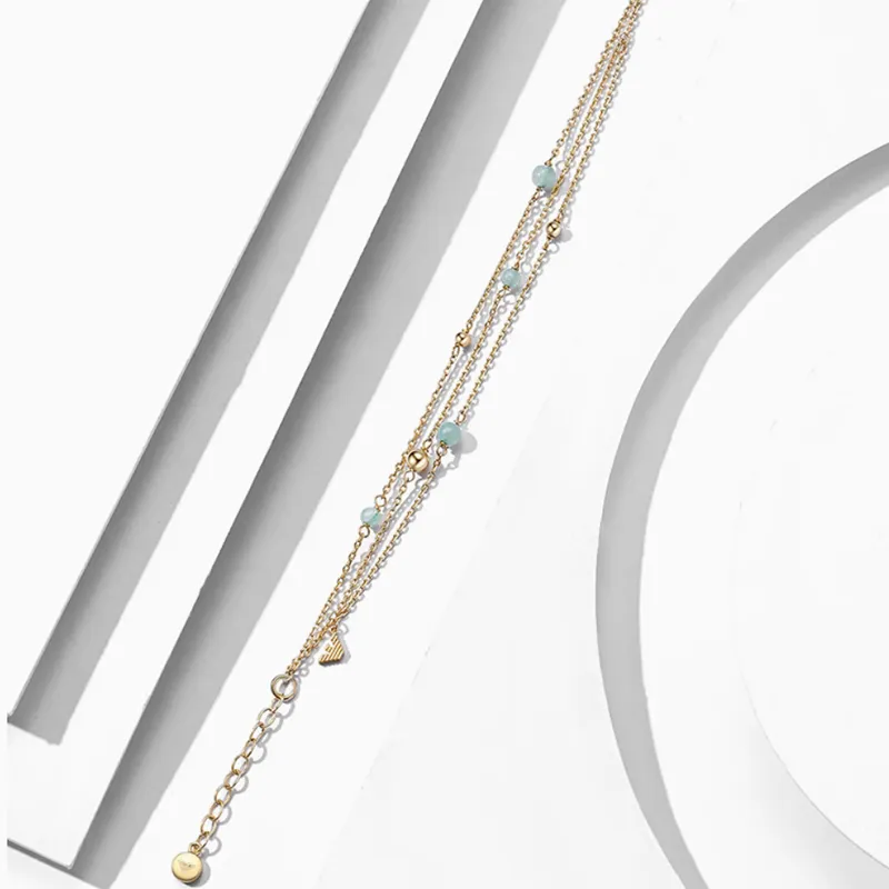 EMPORIO ARMANI Brass, Aventurine Bracelets Women's Gold-3