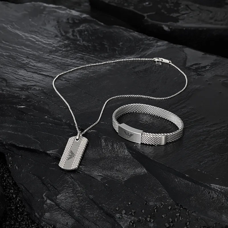 EMPORIO ARMANI Stainless Steel Mesh Bracelet-1