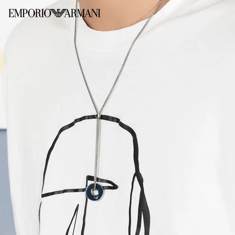 EMPORIO ARMANI Stainless Steel Necklaces Men's-3