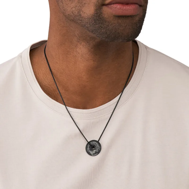 EMPORIO ARMANI Stainless Steel Necklaces Men's Black-1