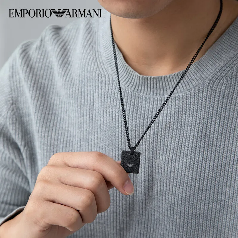 EMPORIO ARMANI Stainless Steel Necklaces Men's-3