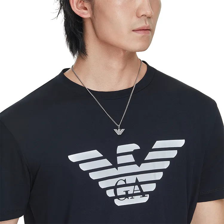 EMPORIO ARMANI Steel Necklaces Men's Silver-1