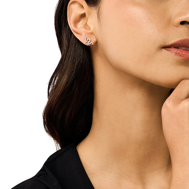 EMPORIO ARMANI 925 Sterling Silver Stud Earrings Women's Silver-2