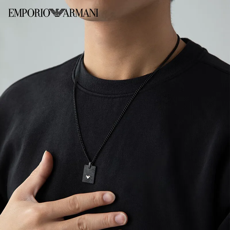 EMPORIO ARMANI Stainless Steel Necklaces Men's-2