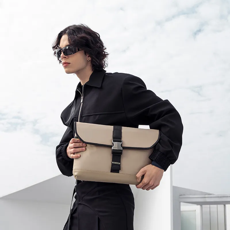 ARCTIC HUNTER Nylon With Microfiber Clutch Men's Black/Khaki-8