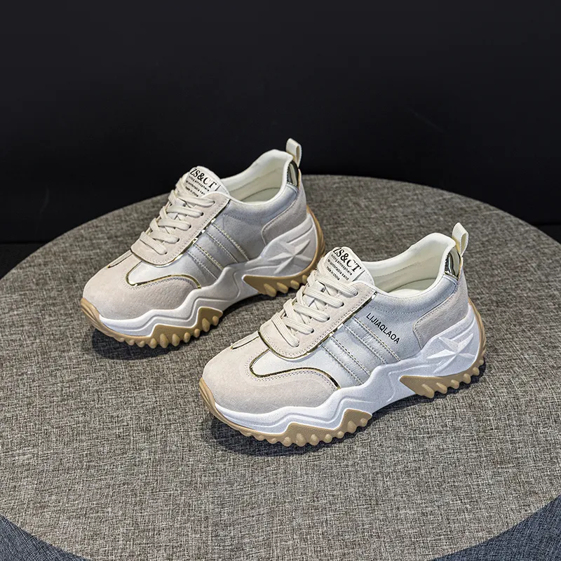 PLO CART Lightweight And Breathable Low Top Chunky Sneakers Women's-8