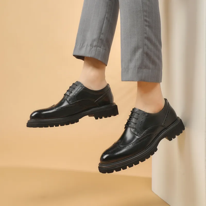 PLO CART Dress Shoes Men Low Top Black/Brown-10