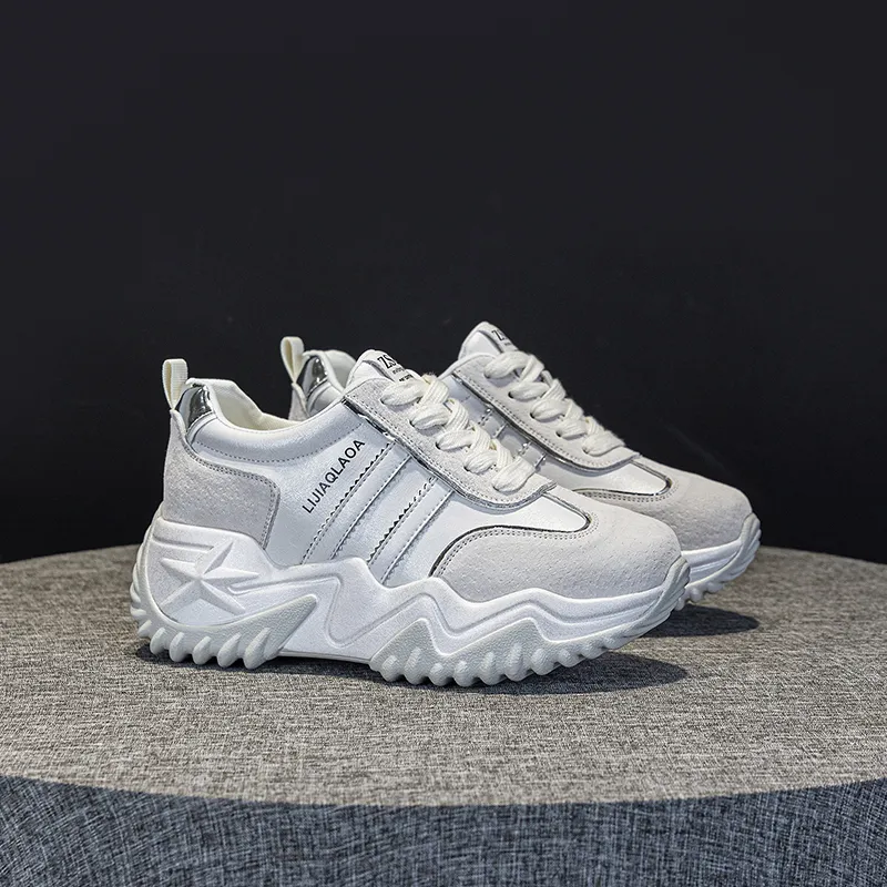 PLO CART Lightweight And Breathable Low Top Chunky Sneakers Women's-16