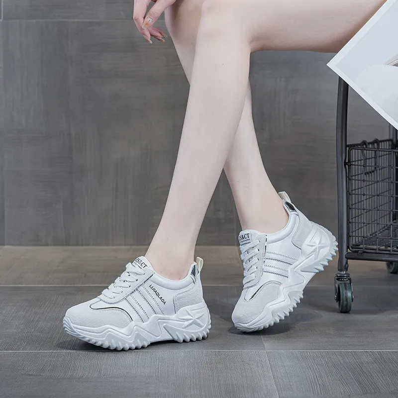 PLO CART Lightweight And Breathable Low Top Chunky Sneakers Women's-18