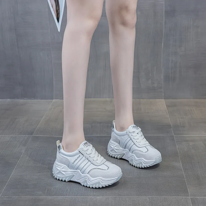 PLO CART Lightweight And Breathable Low Top Chunky Sneakers Women's-19