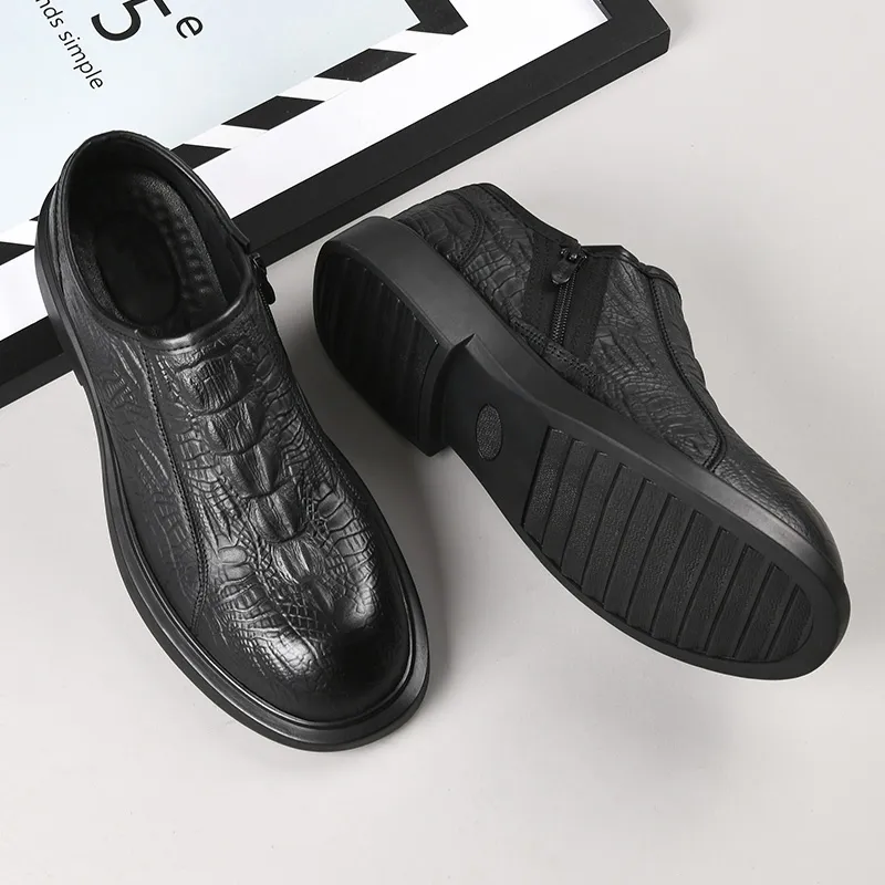 PLO CART Men's Casual Shoes Men Low Top Black/Brown-10