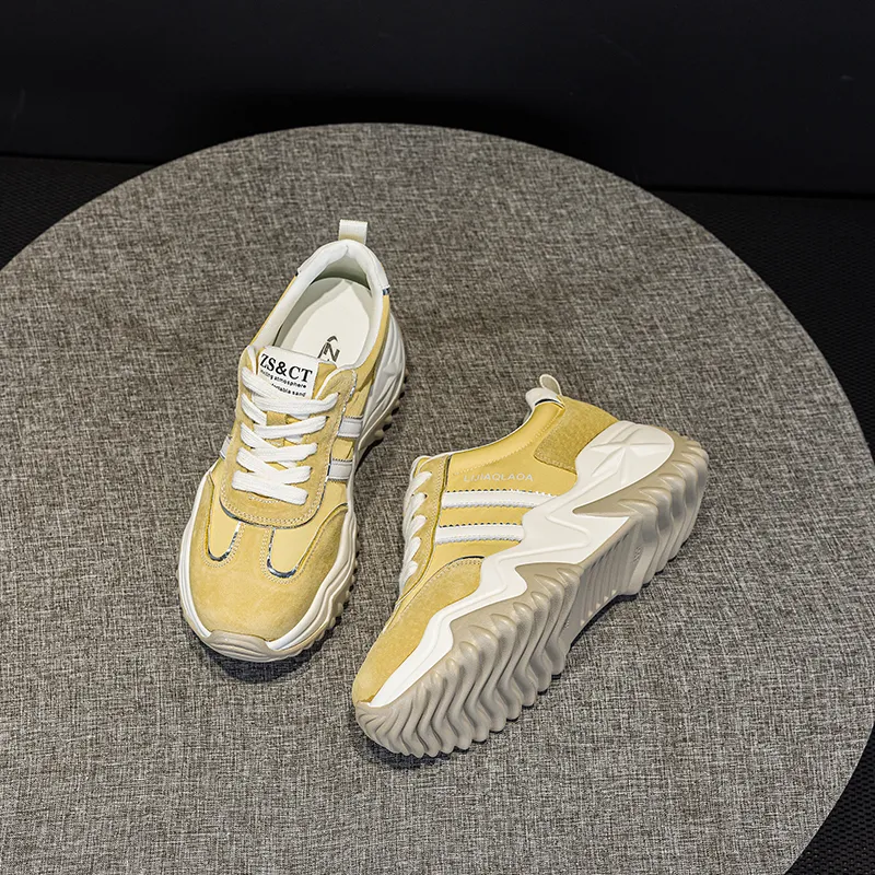 PLO CART Lightweight And Breathable Low Top Chunky Sneakers Women's-2