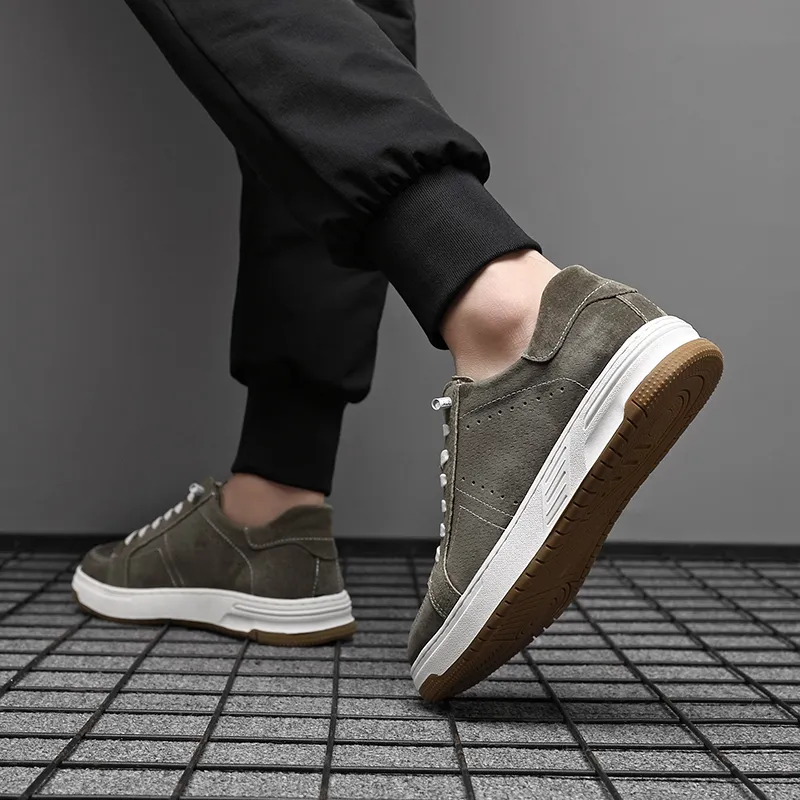 PLO CART Abrasion Resistant, Lightweight, And Breathable Low Top Skateboard Shoes Men's-4