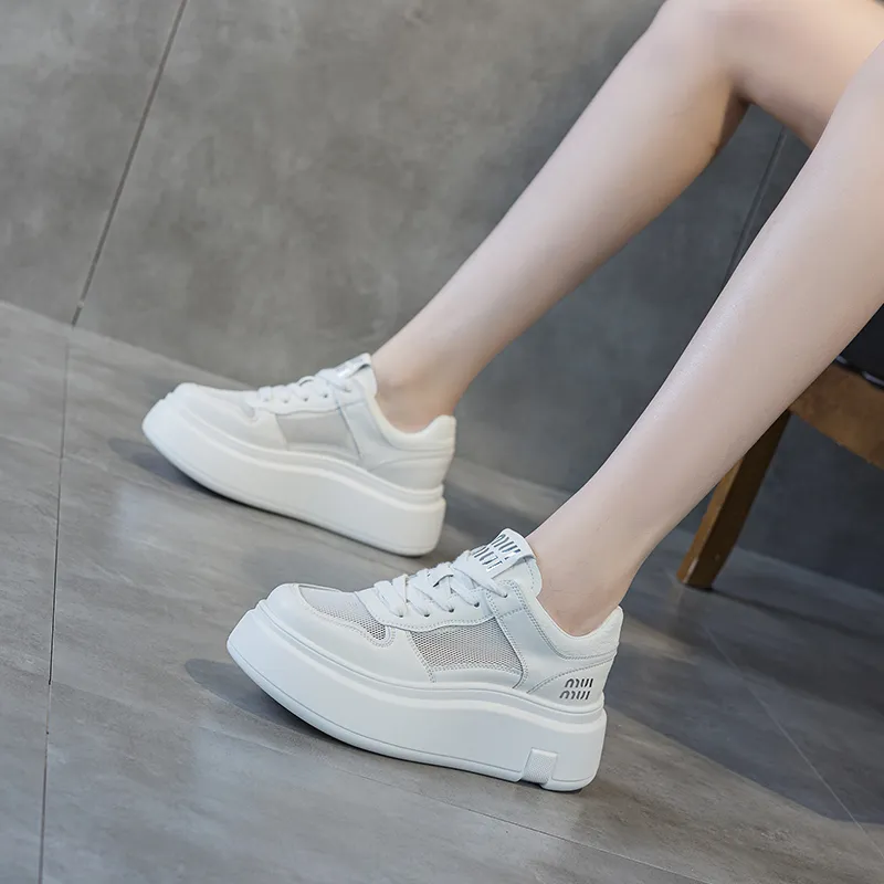 PLO CART Abrasion Resistant, Lightweight, And Breathable Low Top Skateboard Shoes Women's White-4