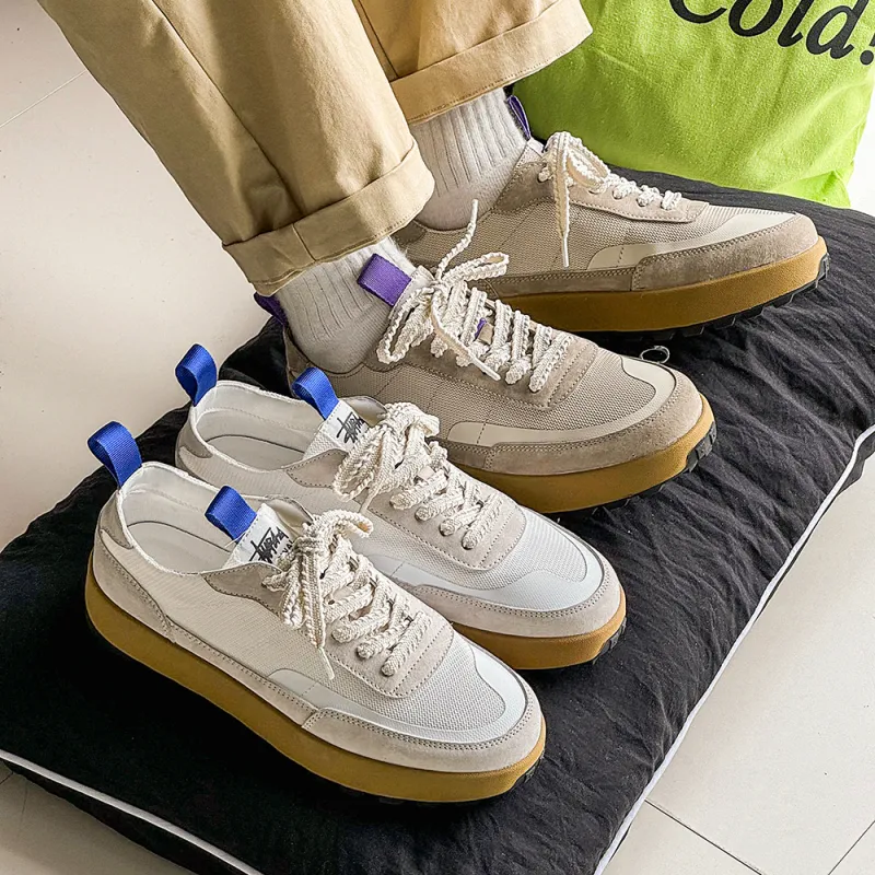 PLO CART Casual Shoes Men Low Top White Gray/Khaki-9