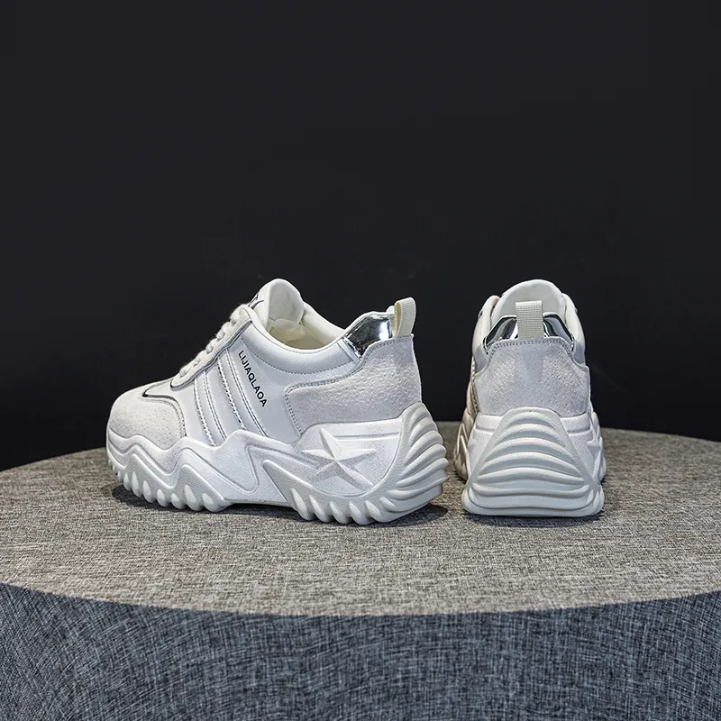 PLO CART Lightweight And Breathable Low Top Chunky Sneakers Women's-17