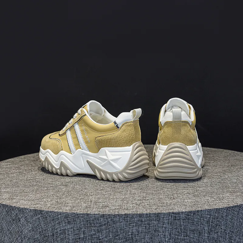 PLO CART Lightweight And Breathable Low Top Chunky Sneakers Women's-1