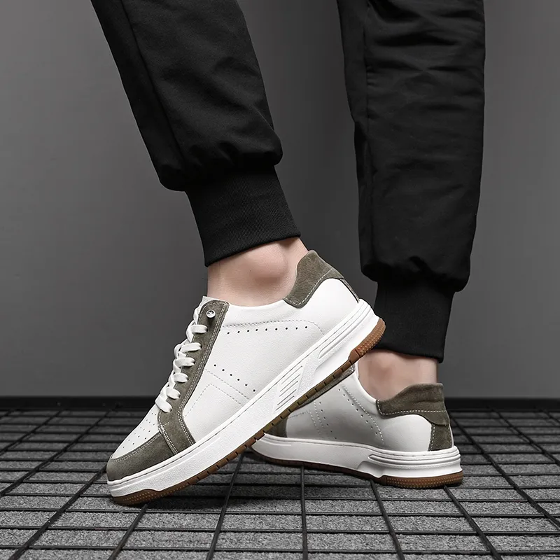 PLO CART Abrasion Resistant, Lightweight, And Breathable Low Top Skateboard Shoes Men's-16