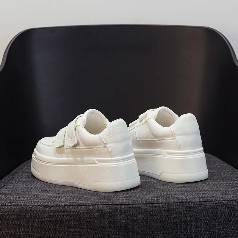 PLO CART Low Top Skateboard Shoes Women's White-3