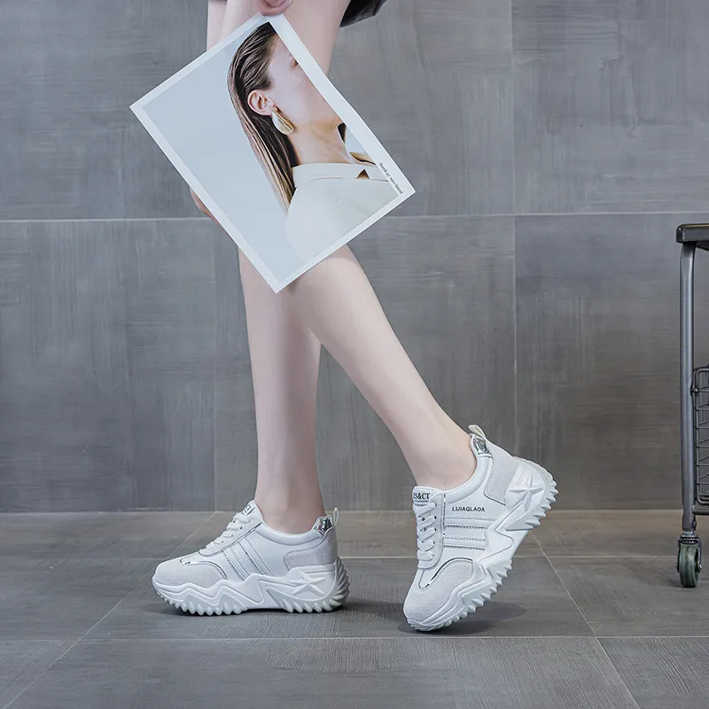 PLO CART Lightweight And Breathable Low Top Chunky Sneakers Women's-20