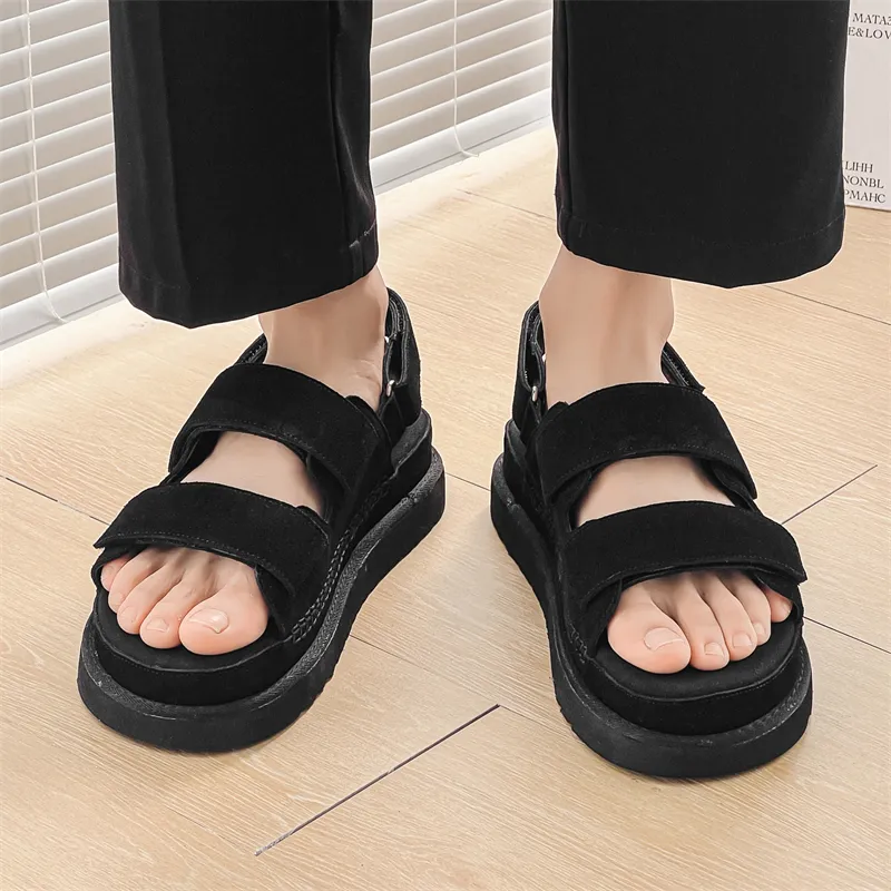 PLO CART Beach Sandals Unisex Brown/Khaki/Black-15