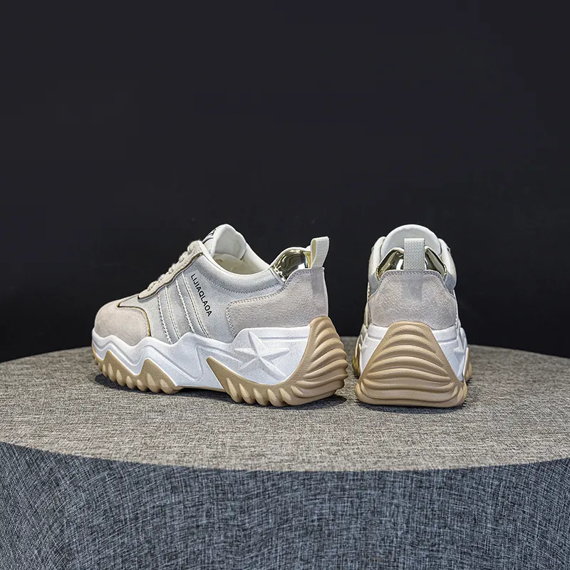 PLO CART Lightweight And Breathable Low Top Chunky Sneakers Women's-9