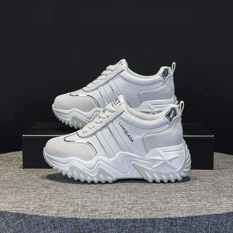 PLO CART Lightweight And Breathable Low Top Chunky Sneakers Women's-15