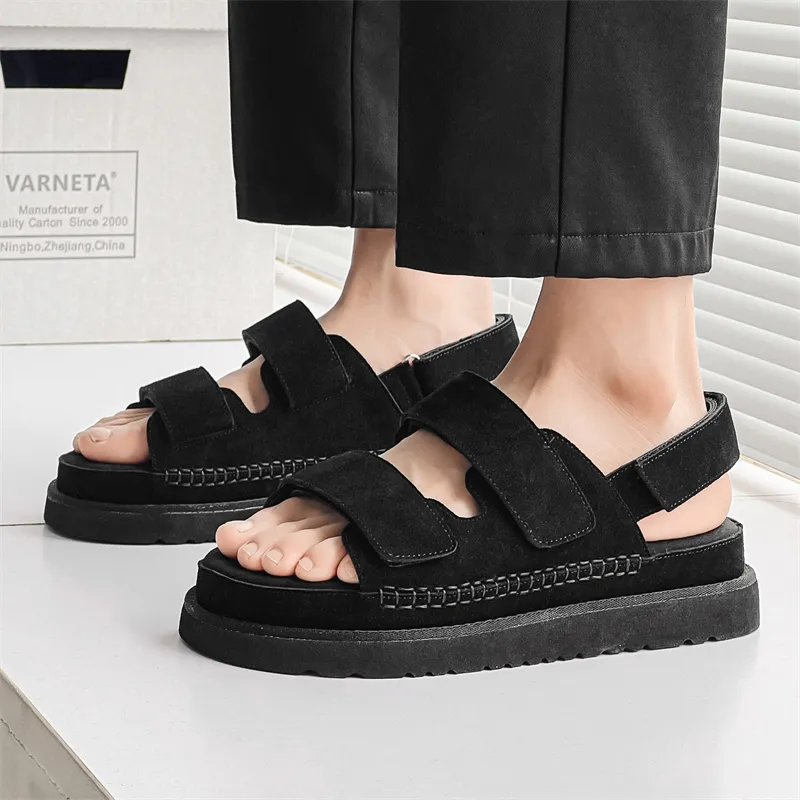 PLO CART Beach Sandals Unisex Brown/Khaki/Black-18