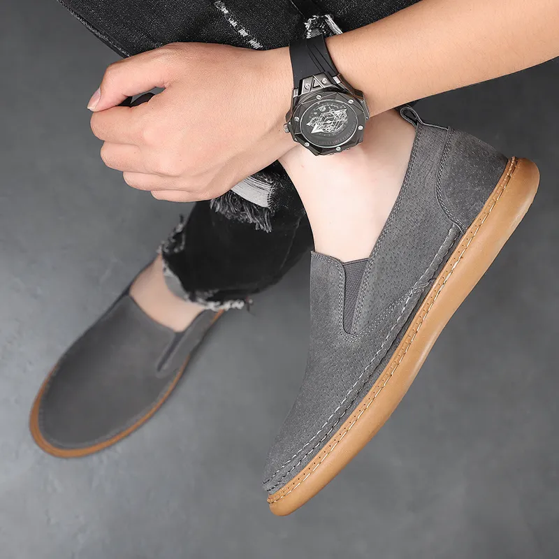 PLO CART Men's Casual Shoes Men Low Top Brown/Gray-10