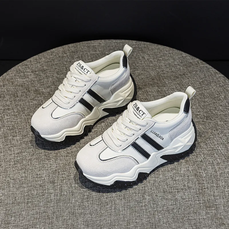 PLO CART Lightweight And Breathable Low Top Chunky Sneakers Women's-22