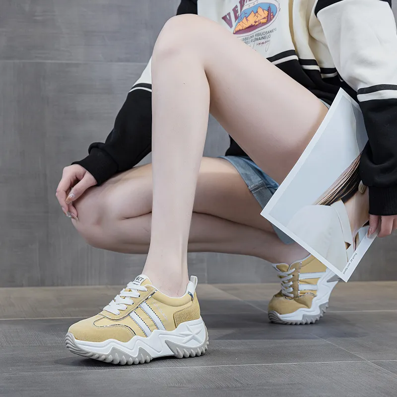 PLO CART Lightweight And Breathable Low Top Chunky Sneakers Women's-6