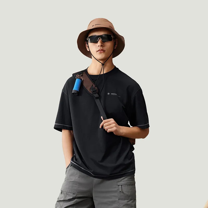 LiNing T Shirt Unisex Stone Lotus Brown-5