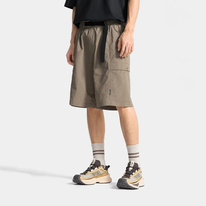 LiNing CF Tracing Cargo Shorts Men's Mushroom Brown-3
