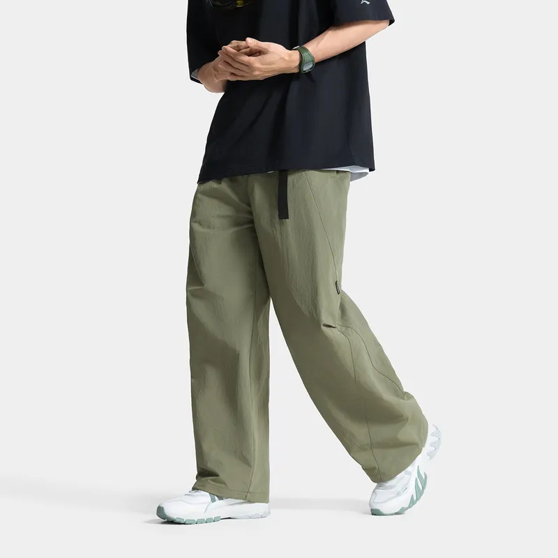 LiNing CF Tracing Outdoor Collection Casual Pants Men's Min Tea Green-2