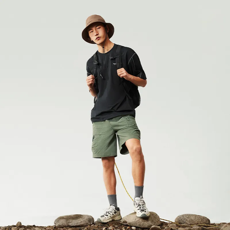 LiNing CF Tracing Casual Shorts Men's Mystic Green Onion-6