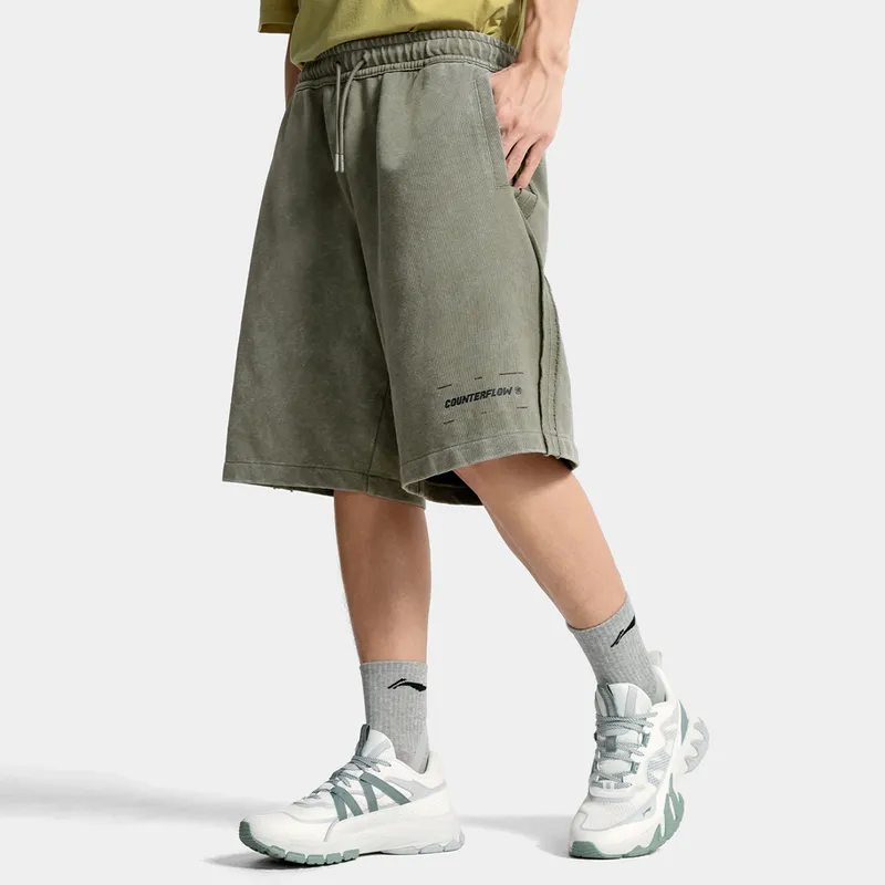 LiNing CF Tracing Casual Shorts Men's Min Tea Green-2